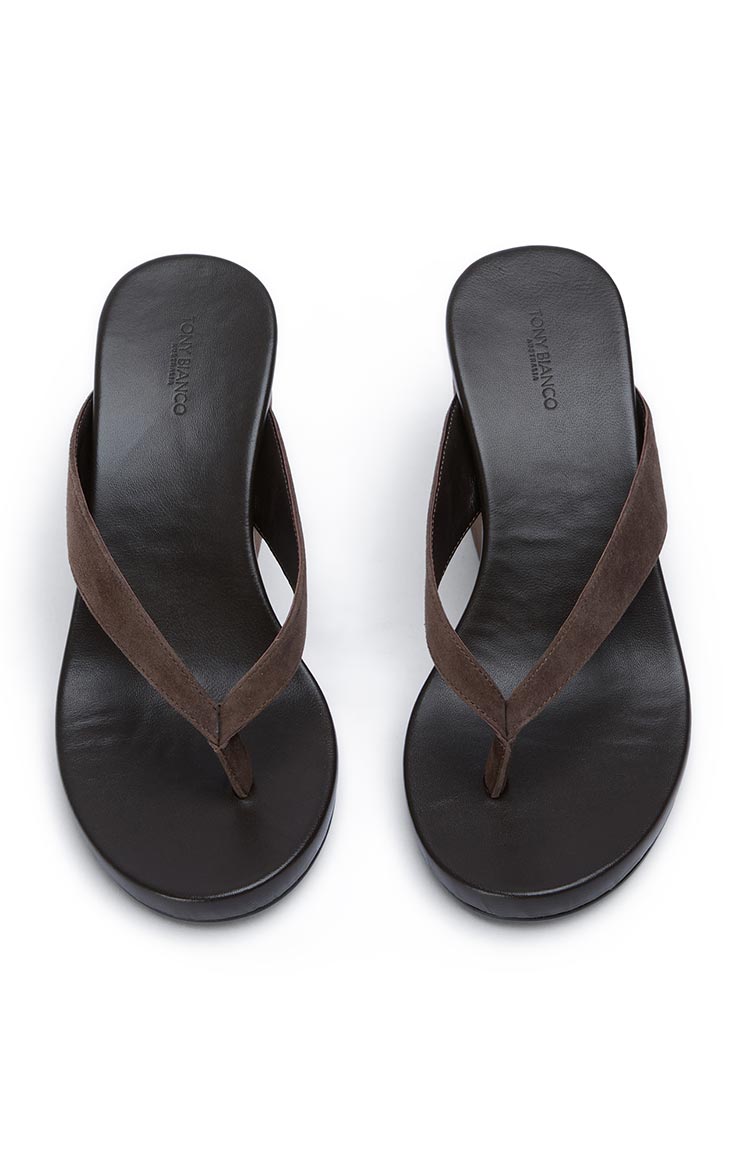 Tony Bianco Avanti Espresso Suede Wedge Heels Image