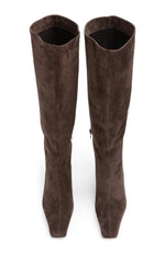 Tony Bianco Zuri Espresso Suede Calf Boots Image