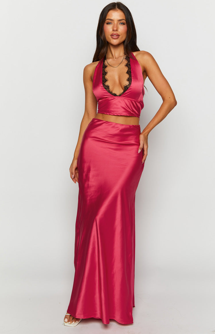 Tori Pink Halter Top Image