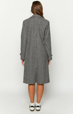 Twilight Grey Plaid Coat Image