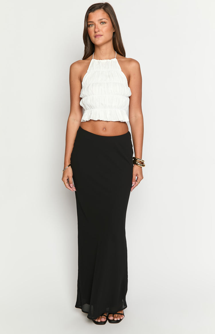 Uma White Crop Top Image
