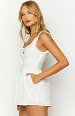 Vanilla Veil White Frill Playsuit
