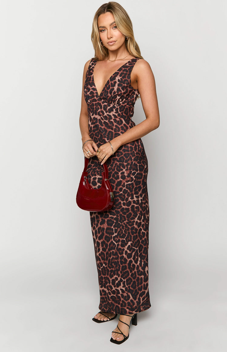 Verlaine Leopard Print Maxi Dress Image