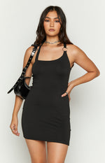 Vianna Black Mini Dress Image