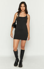 Vianna Black Mini Dress Image