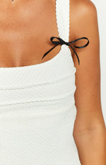 Vida White Bow Mini Dress Image