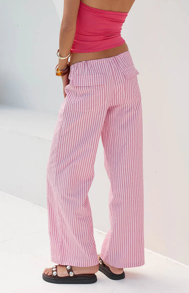 Vienna Pink Stripe Pants | Beginning Boutique NZ