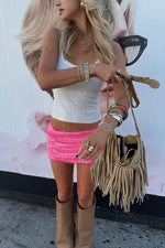 Beginning Boutique Vivi Pink Sequin Mini Skirt pink sequin mini skirt