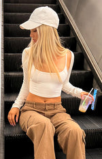 Vixen White Rib Cami Set Image