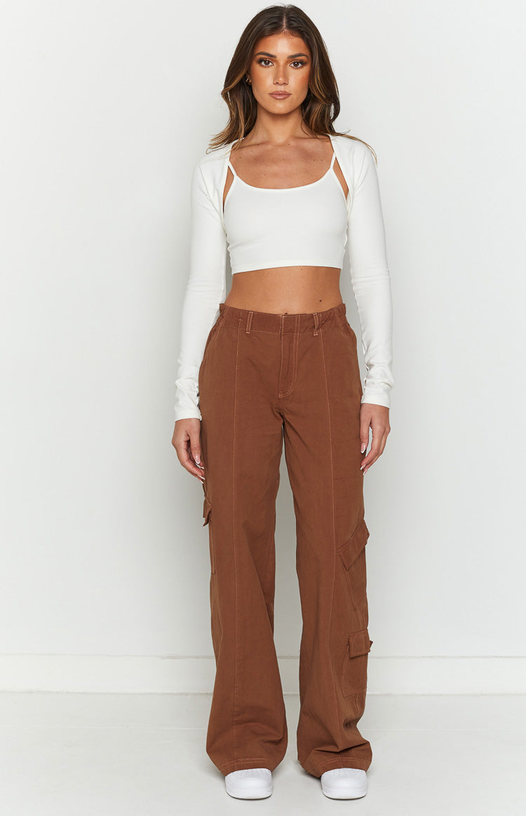 Vixen White Rib Cami Set Image