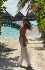 Jev White Lace Pants Image