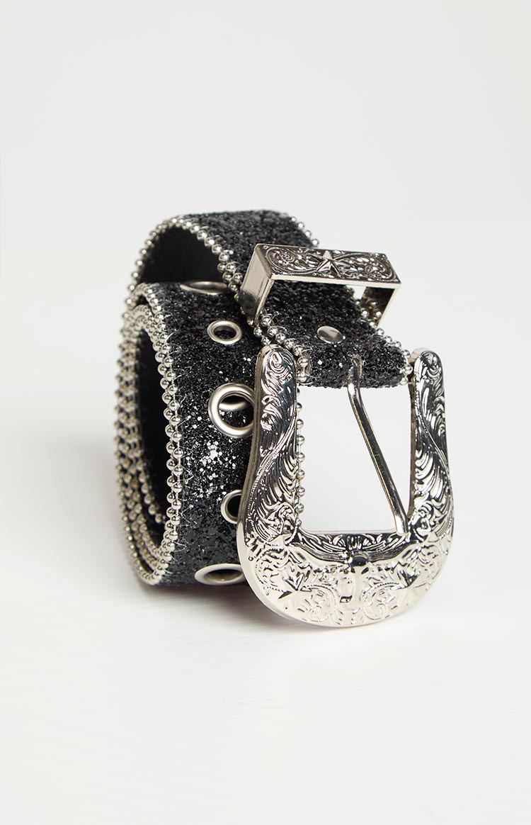 Western Black Sparkle Belt Image