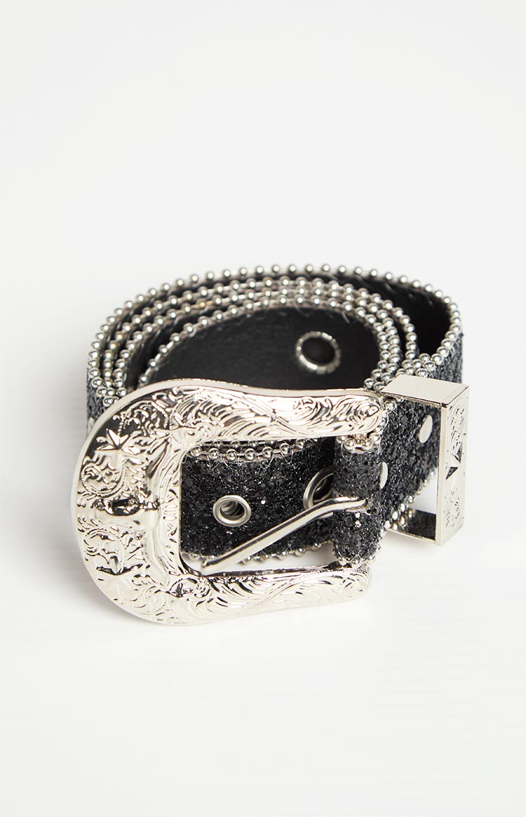 Western Black Sparkle Belt Image
