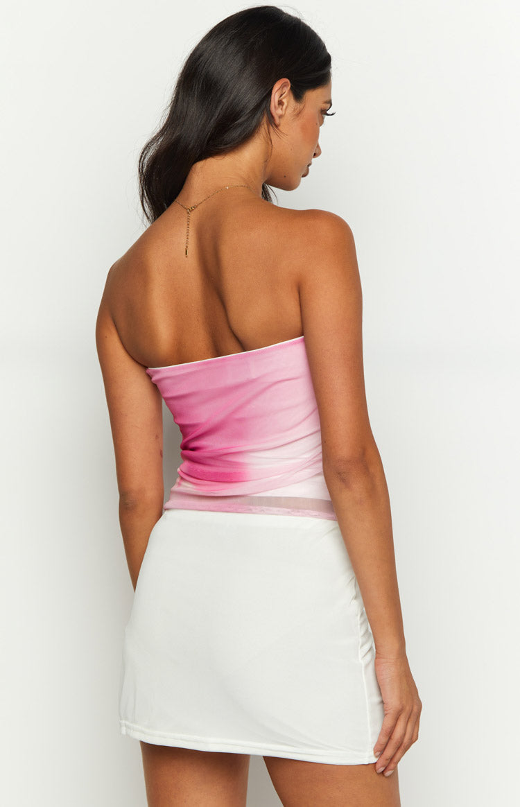 When In Rome Pink Swirl Tube Top Image