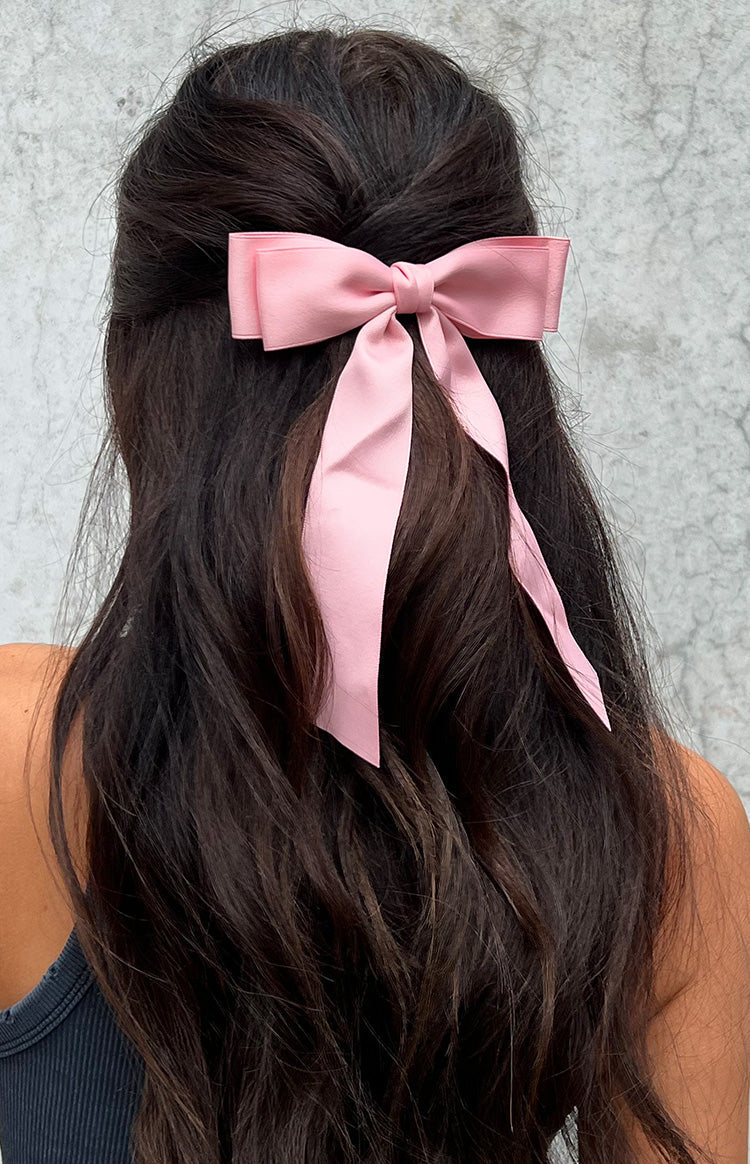 Whimsy Willow Pink Bow Hair Clip (FREE over $120) Image