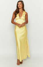 Daffodil Yellow Satin Top Image