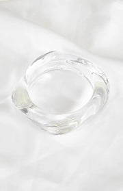 Zantie Clear Resin Square Bangle
