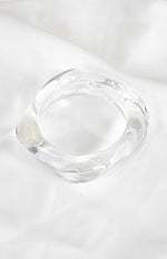 Zantie Clear Resin Square Bangle Image
