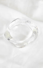 Zantie Clear Resin Square Bangle