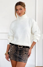 Zhara Leopard Print Mini Skirt