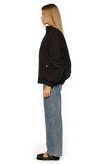 Ace Black Oversized Puffer Jacket Image