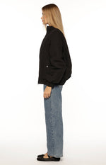 Ace Black Oversized Puffer Jacket Image