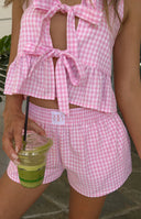 Baxter Pink Gingham Shorts
