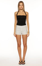 Brynn White Polka Dot Shorts Image