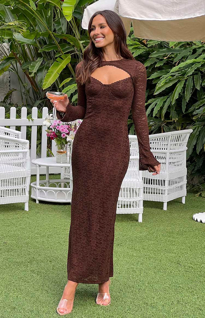 brown dresses nz Camielle Maxi Dress CEDARCITY Better Homes & Gardens Color:Blush Bloom