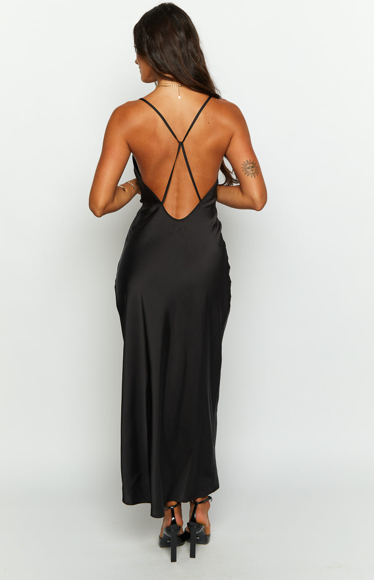Elery Black Midi Dress Image