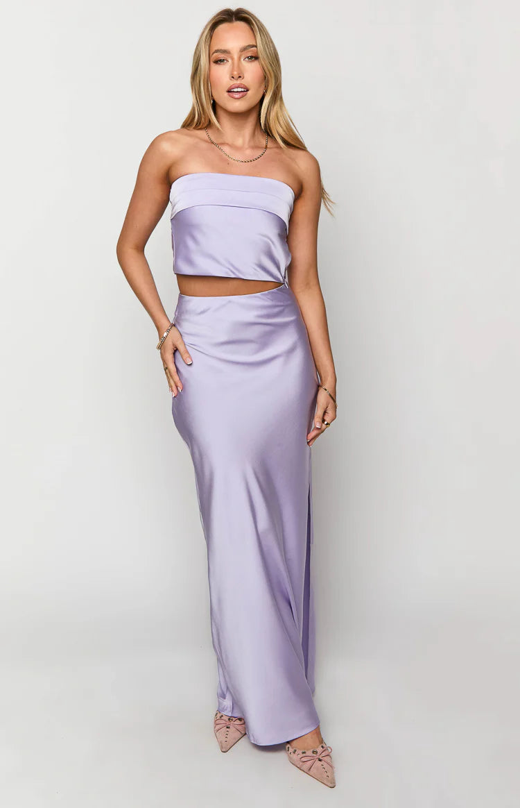 Genevieve Lilac Maxi Skirt | Beginning Boutique NZ