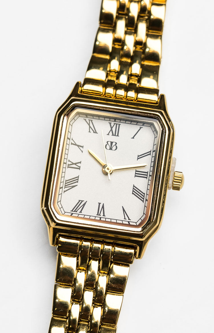 Horatia Gold Square Face Chain Watch (FREE over $220) Image