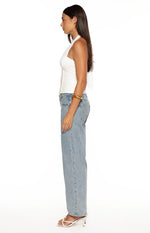 Ivie White Corset Halter Neck Top Image