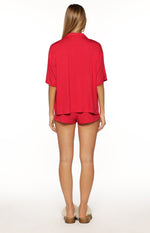 Jamey Burgundy Pajama Shirt Image