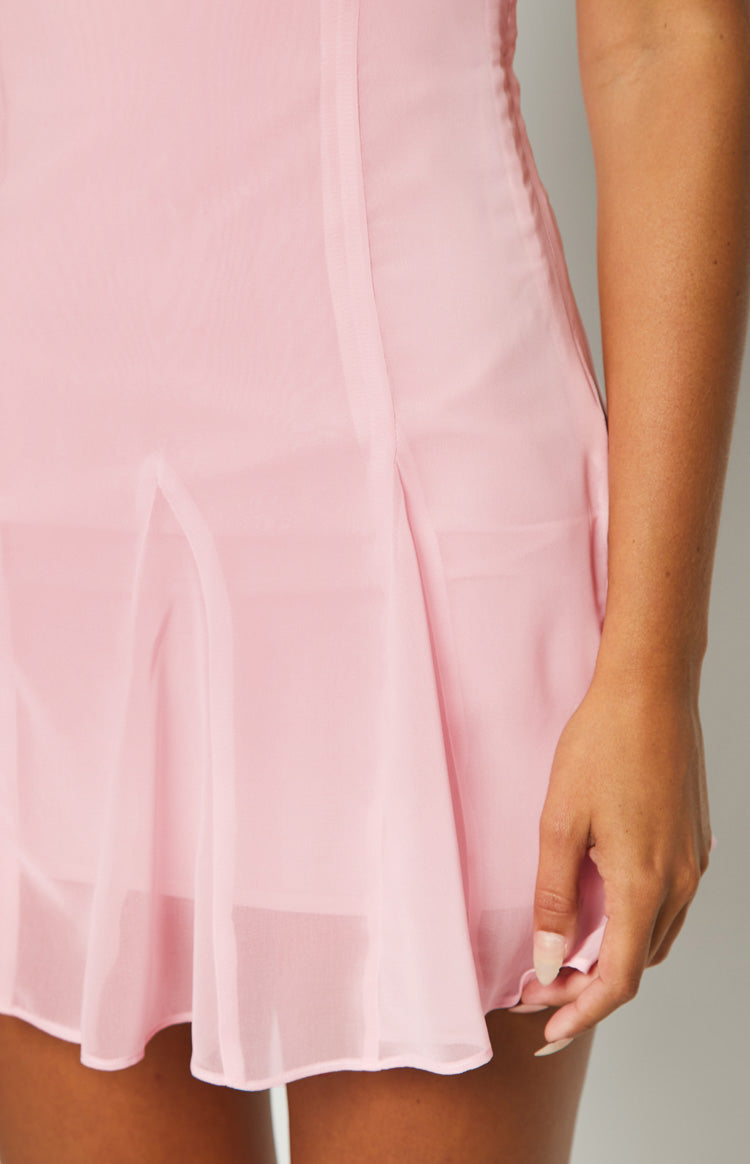 Queency Pink Mini Party Dress Image