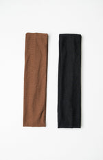 Serenity Black and Brown Headband 2 Pack (FREE over $130) Image