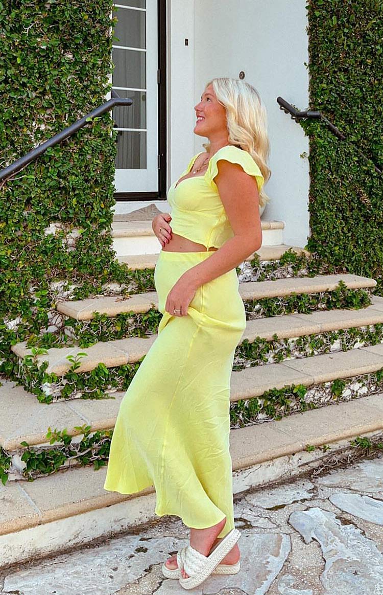 Anna Yellow Maxi Skirt Image