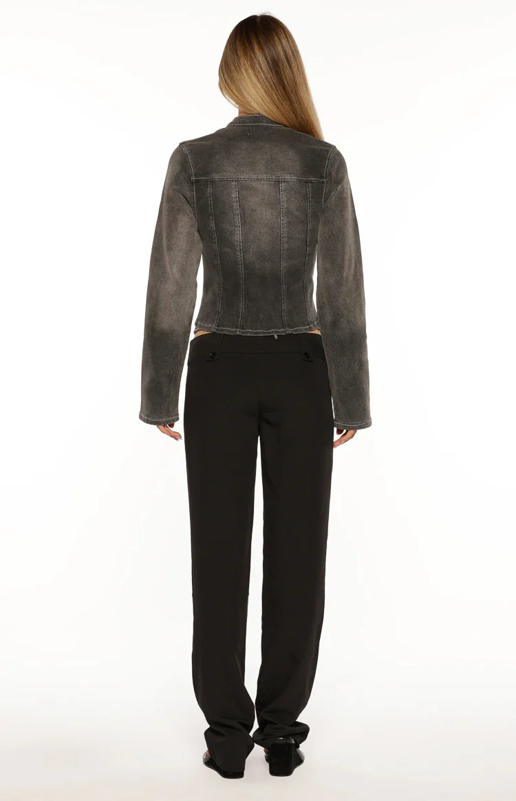 Vice Black Low Waist Pant