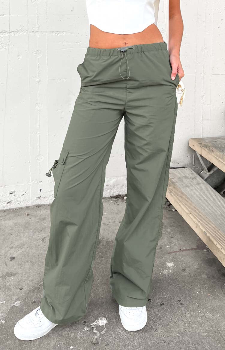Bronx Khaki Drawcord Cargo Pants
