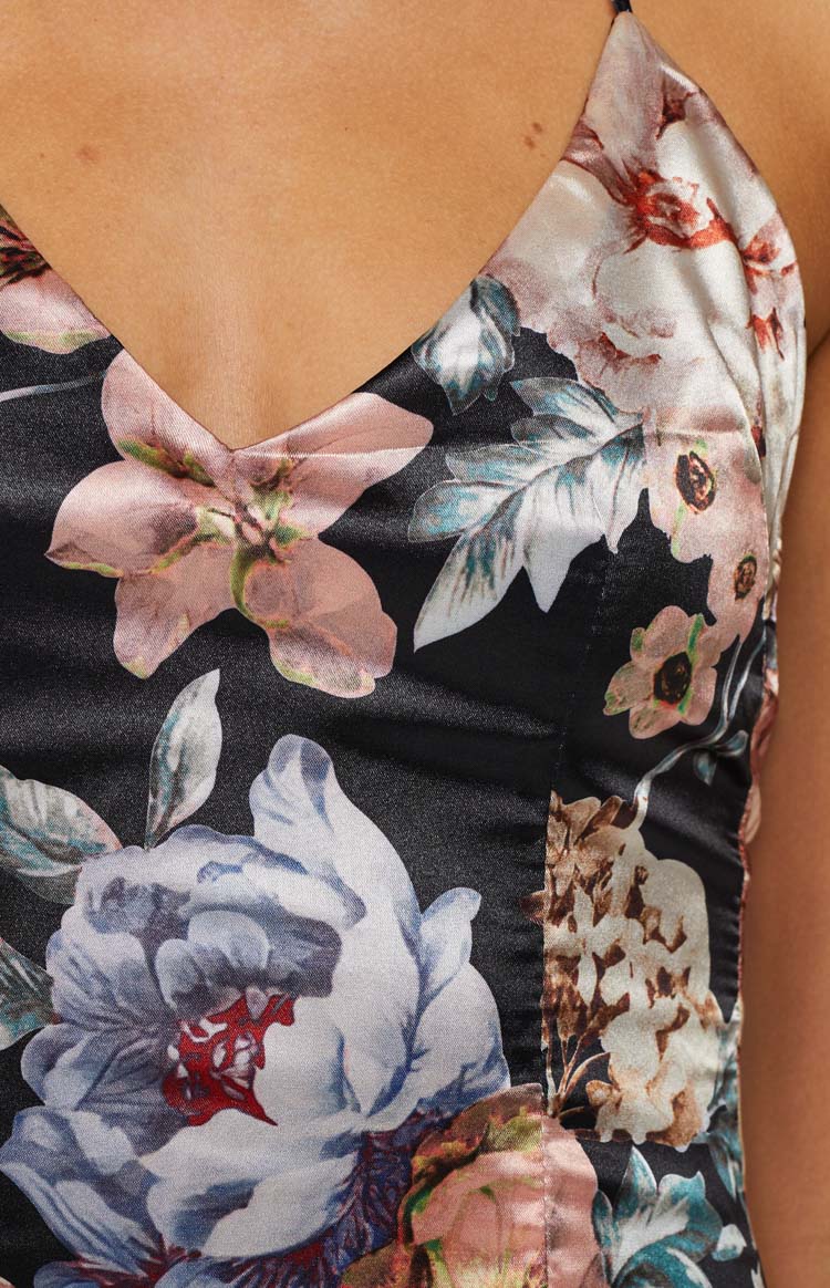 Davina Floral Split Mini Dress Image