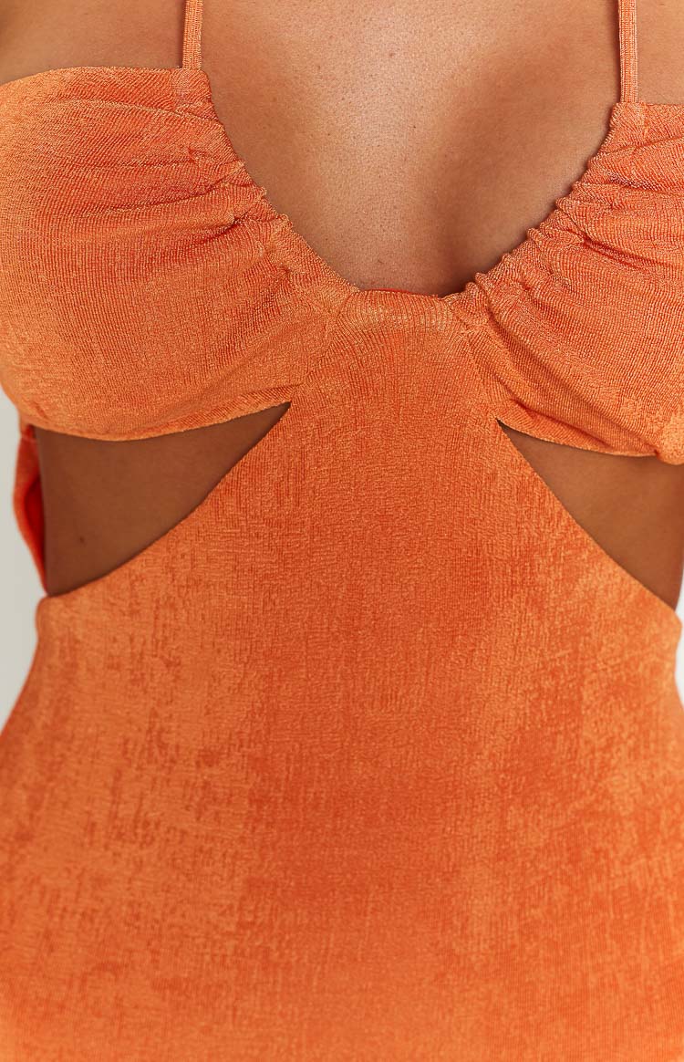 Everlee Orange Mini Dress Image