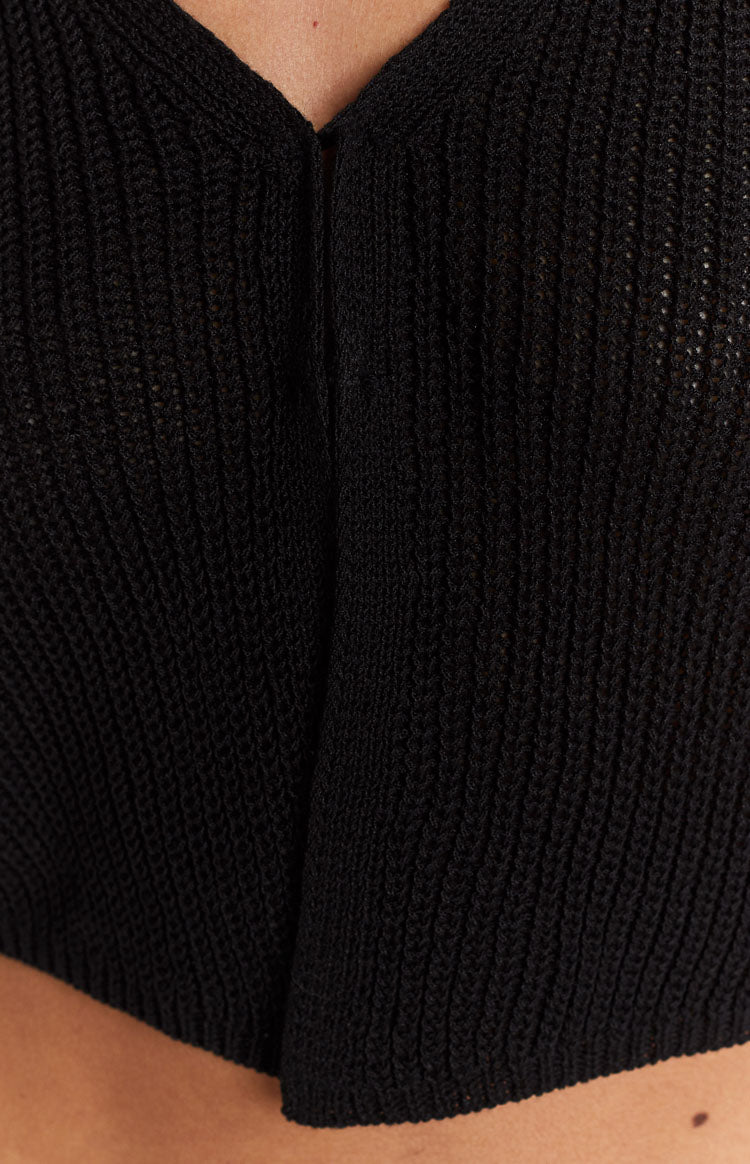 Ferrerah Black Ribbed Vest Image