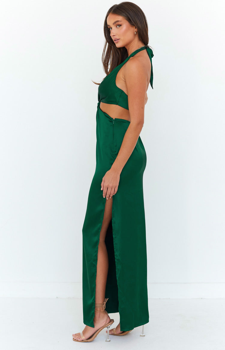 Keira Emerald Cut Out Midi Dress Image