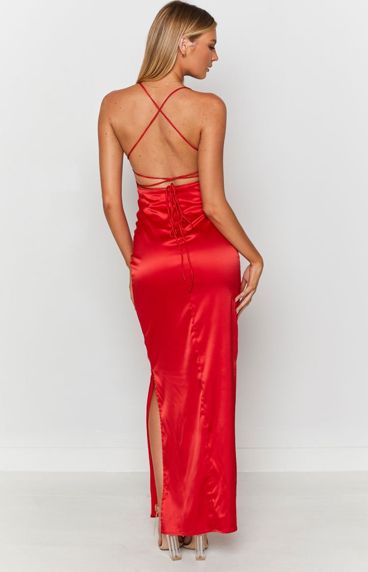 Manhattan Slip Formal Dress Cherry Image