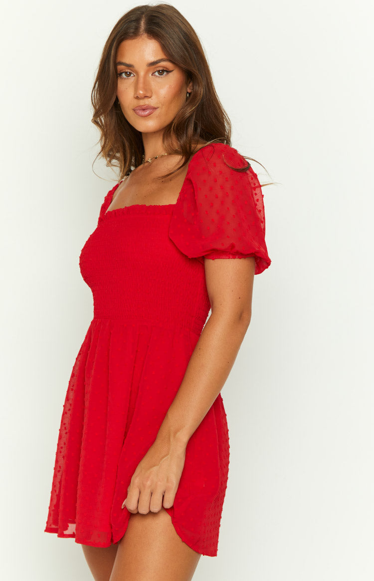 Noel Red Mini Dress Image