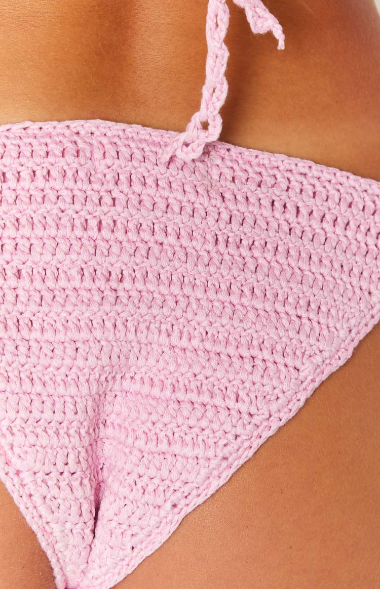 9.0 Swim Clarie Pink Crochet Bikini Bottom – Beginning Boutique NZ