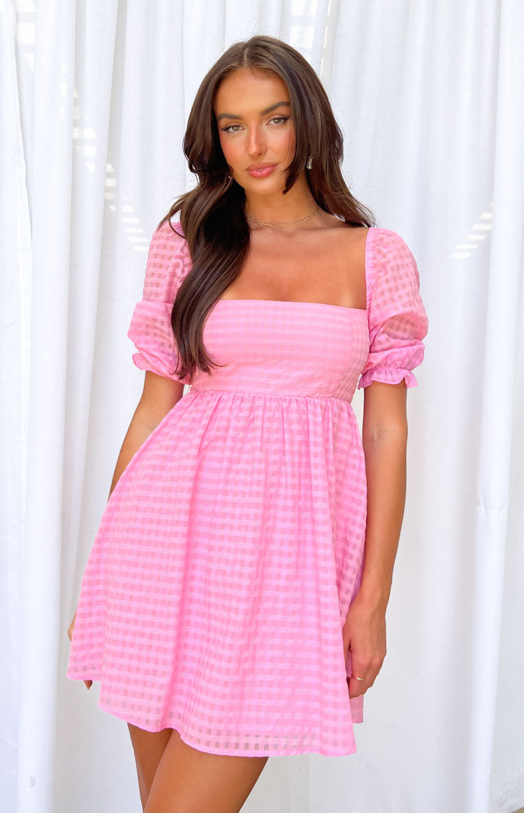 Rubi Pink Babydoll Mini Dress Image