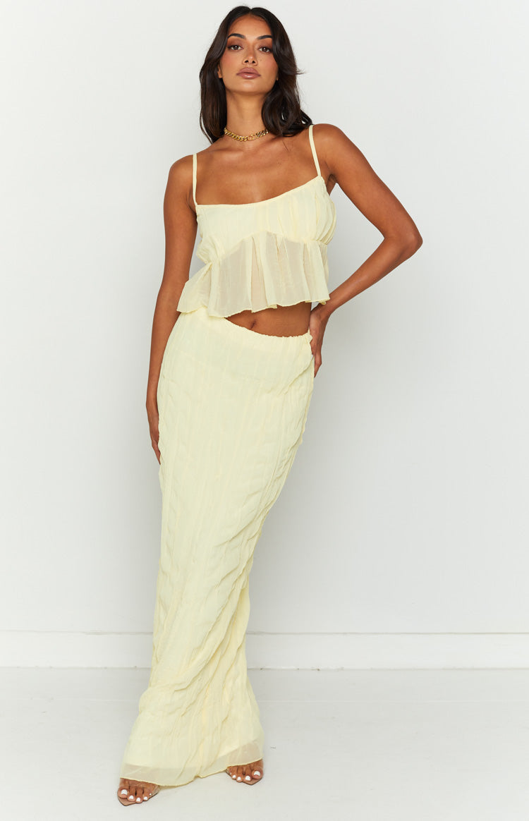 The Moment Yellow Maxi Skirt Image