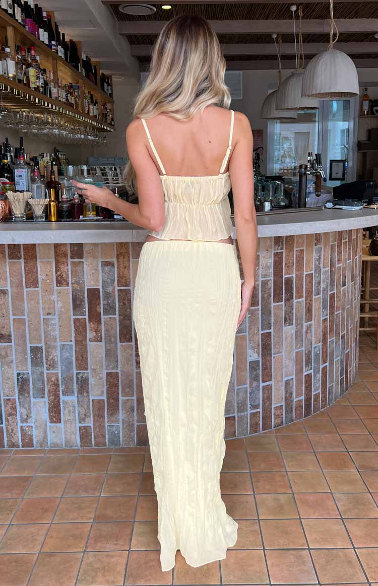 The Moment Yellow Maxi Skirt Image