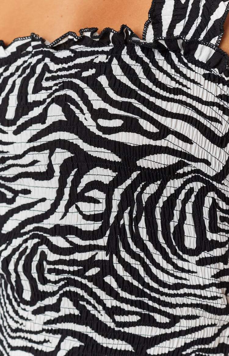 SNDYS Tina Animal Dress Zebra Image